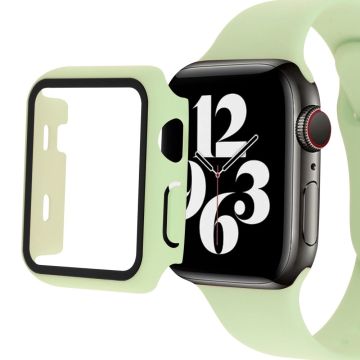 Apple Watch Series 8 (45 mm) eenvoudig hoesje met gehard glas - Lichtgroen