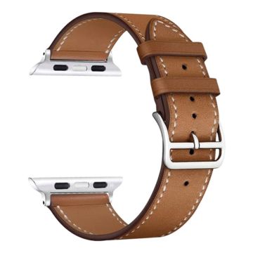 IMAK Apple Watch Series 8 (45mm) / Watch Ultra lederen horlogeband - Bruin