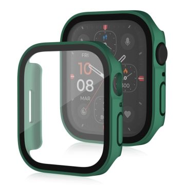 Apple Watch Series 8 (45 mm) matte hoes met gehard glas - Groen