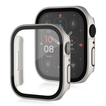 Apple Watch Series 8 (45 mm) mat hoesje met gehard glas - Starlight