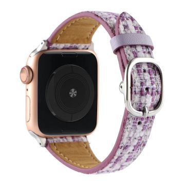 Apple Watch Series 8 (45 mm) / Watch Ultra pluche rasterbandje - Paars