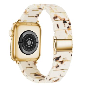 Apple Watch Series 8 (45 mm) / Watch Ultra resin stijl bandje - Nougat Patroon