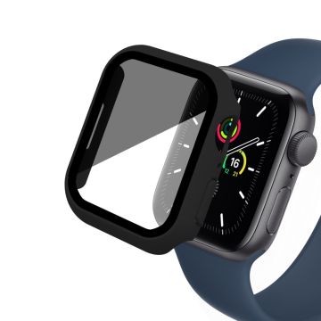 Apple Watch Series 8 (45 mm) hoesje met gehard glas - Zwart