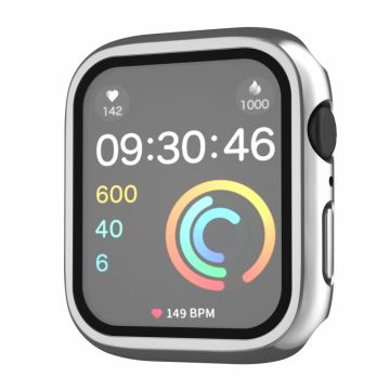 Apple Watch Series 8 (45 mm) beschermhoes met gehard glas - Zilver