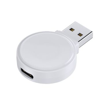 USB-C ppin draadloze magnetische oplader voor Apple Watch - Wit