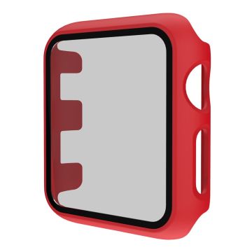 Apple Watch Series 9 45 mm geïntegreerd hoesje met gehard glas - Rood