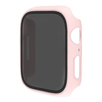 Apple Watch Series 9 45 mm geïntegreerd hoesje met gehard glas - Roze