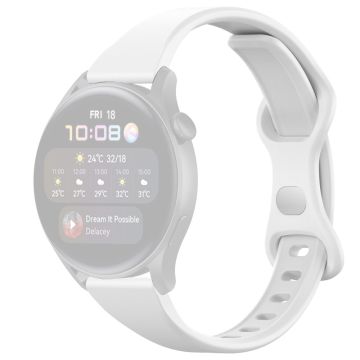 22 mm siliconenn band voor Huawei horloge - Wit