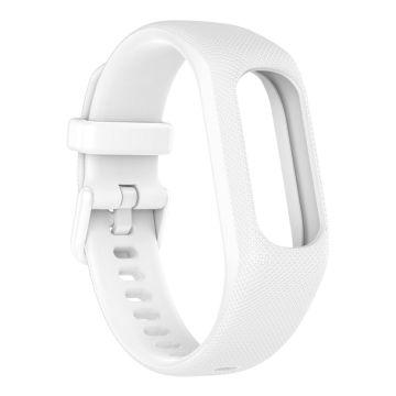 Garmin Vivosmart 5 getextureerd siliconenn horlogebandje - Wit