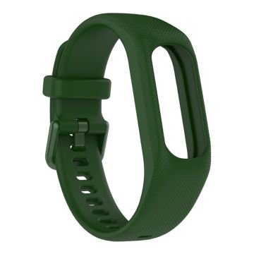Garmin Vivosmart 5 siliconenn horlogeband met hoesje - Legergroen